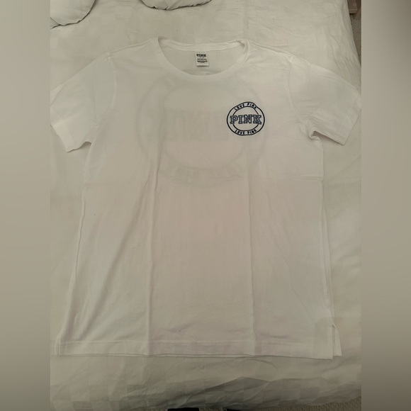 Victoria secret love pink sequin boyfriend t shirt new without tags - Picture 1 of 5